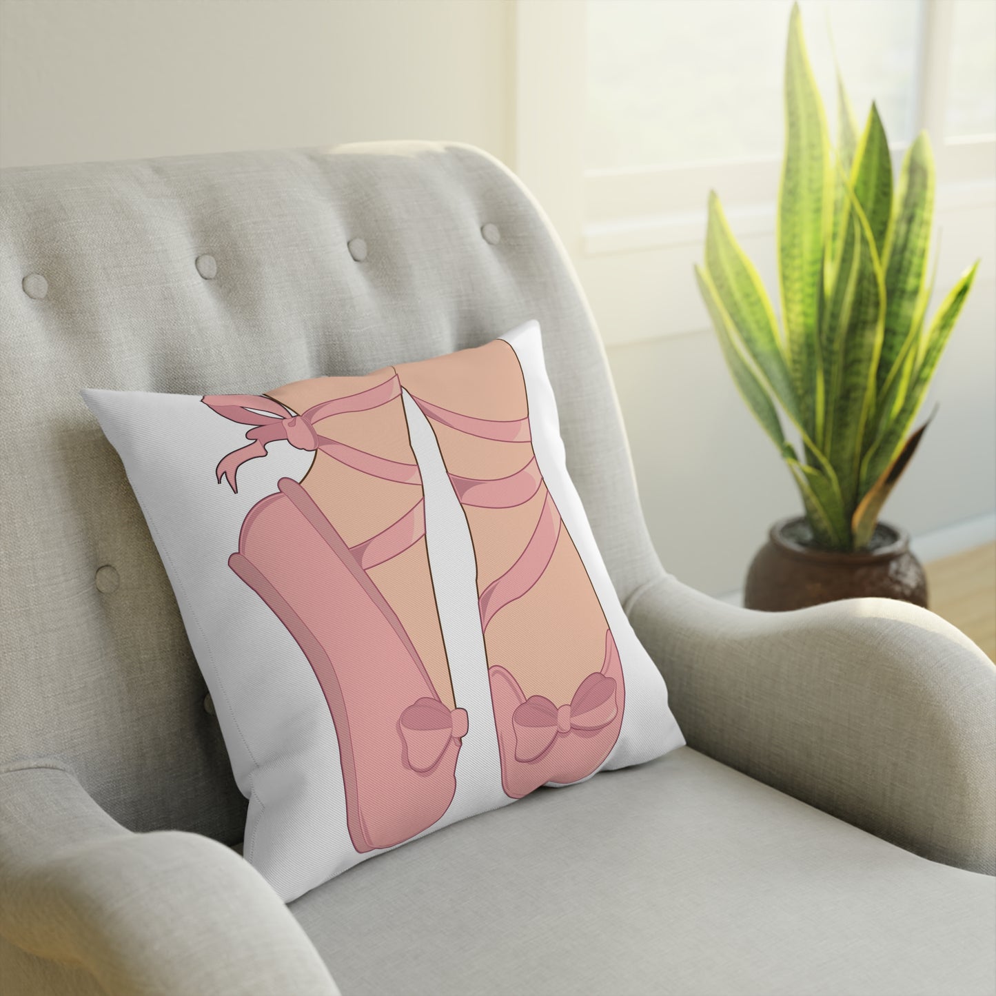Bella Ballerina Square Pillow