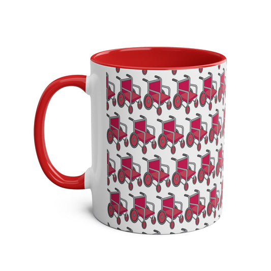 Pink Two-Tone Coffee Mugs, 11oz