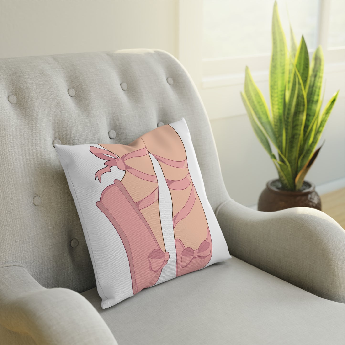 Bella Ballerina Square Pillow