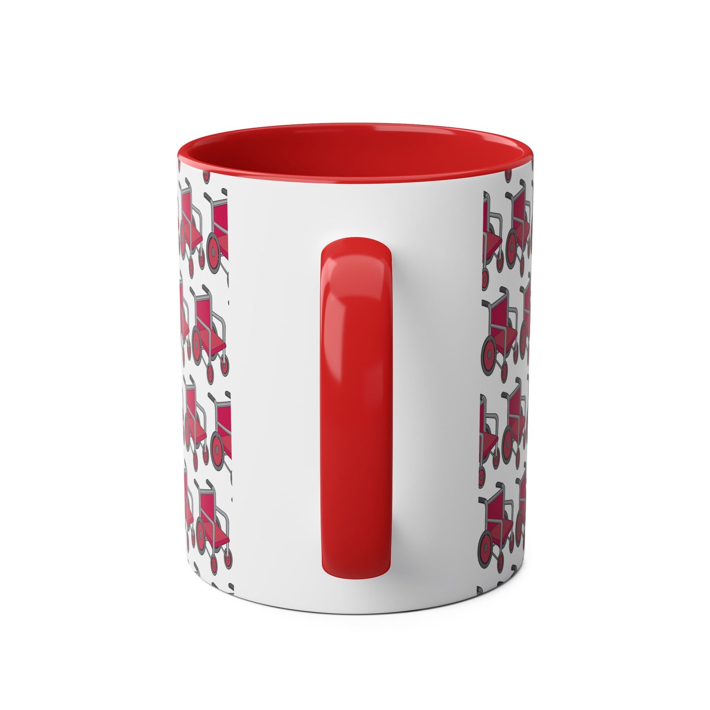 Pink Two-Tone Coffee Mugs, 11oz
