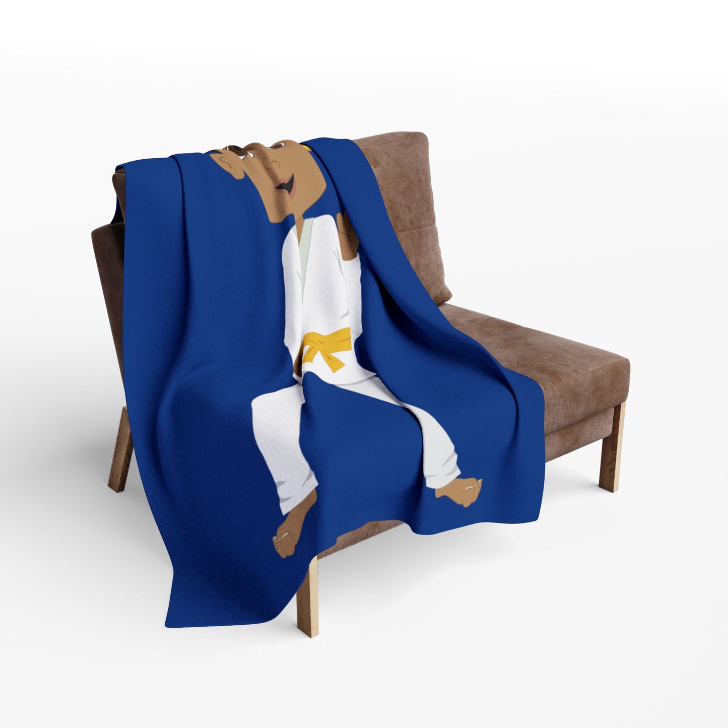 Martial Arts Master Fleece Blanket – Fun Karate Boy Design