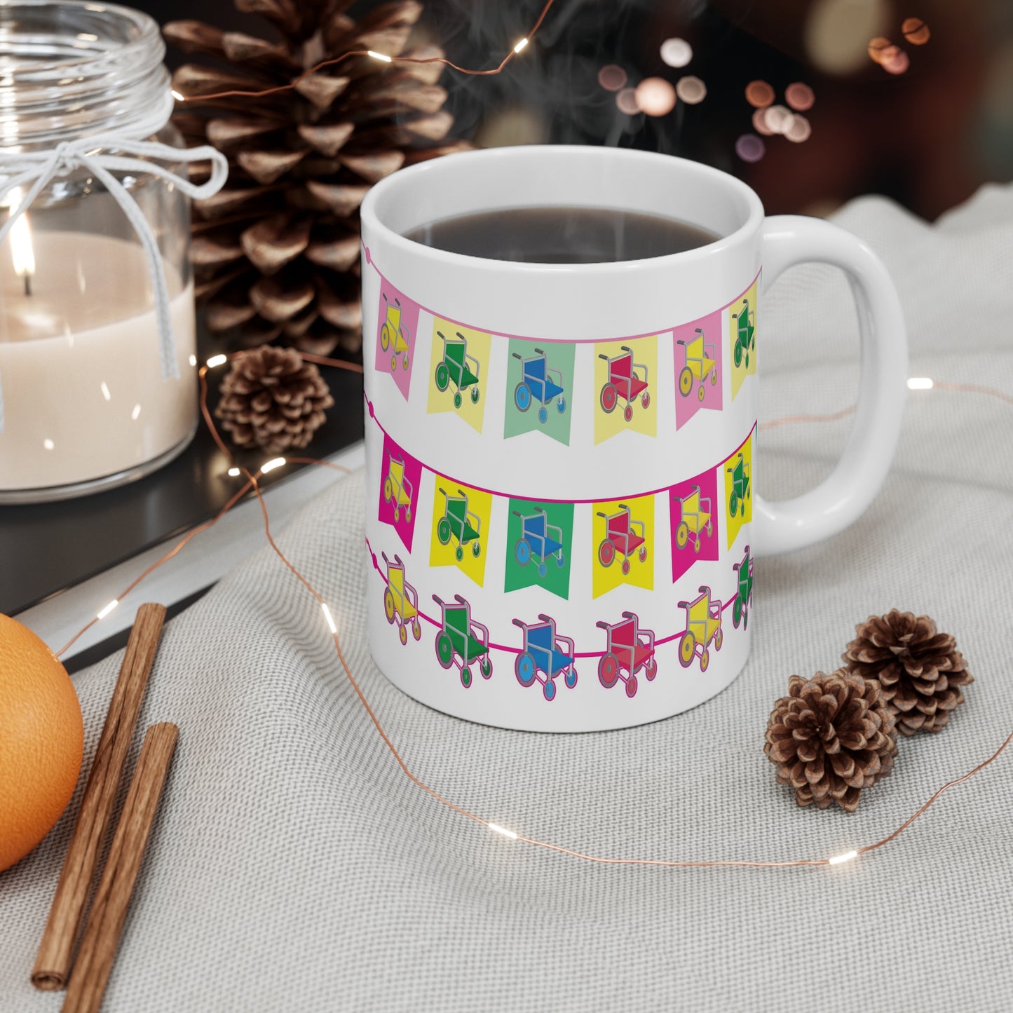 Wheelchair Bunting Mug 11oz