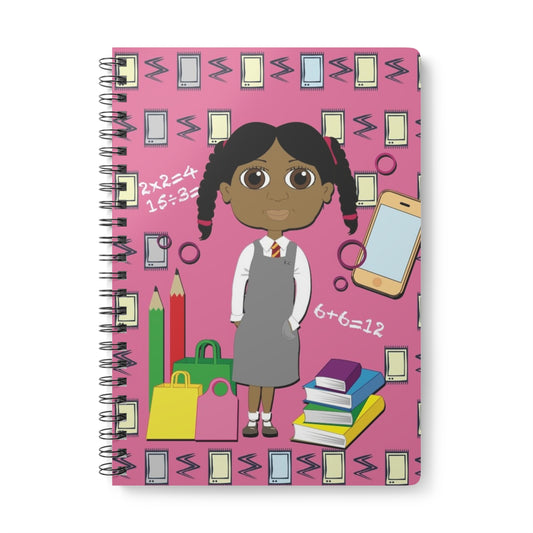 Black Girl Magic Wirobound Softcover Notebook, Size A5