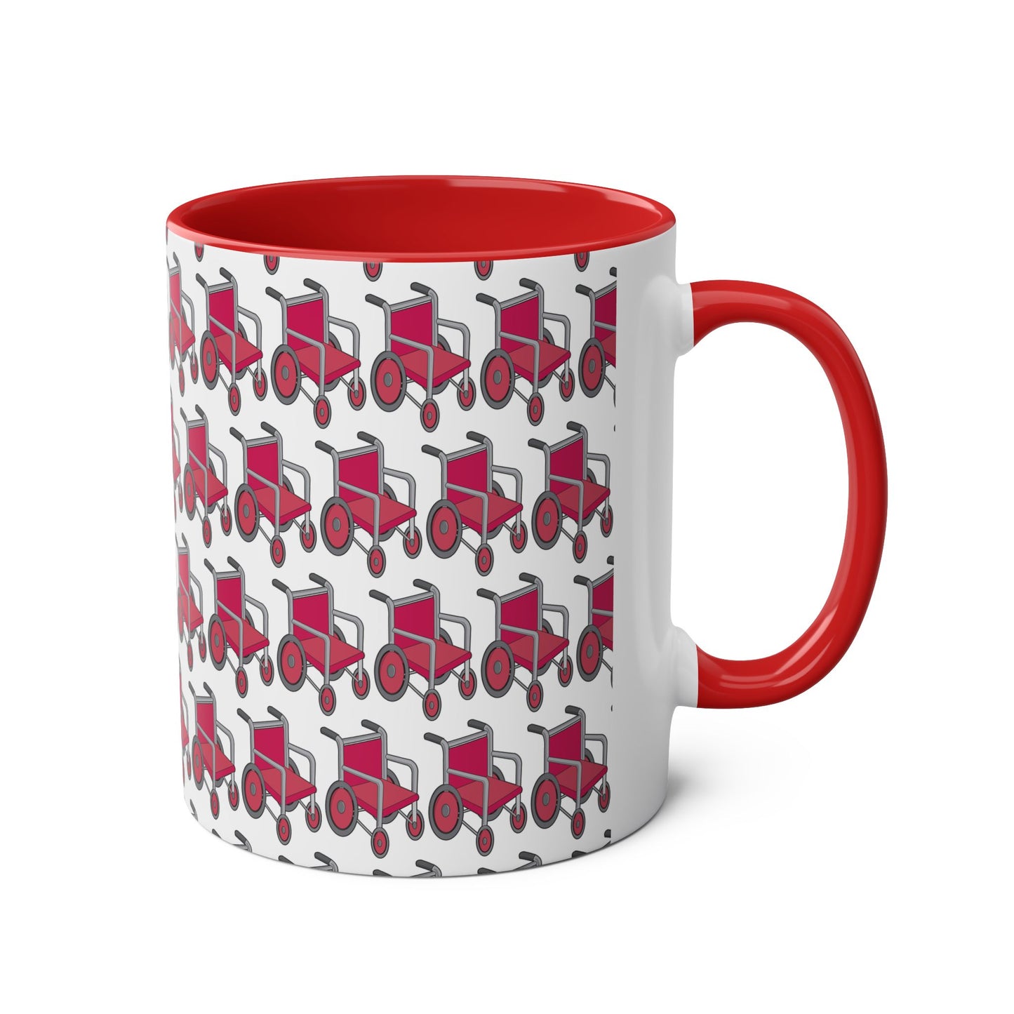 Pink Two-Tone Coffee Mugs, 11oz