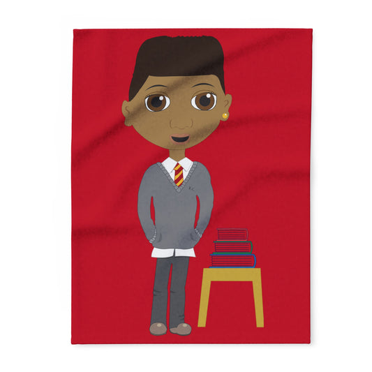 Bold School Boy Fleece Blanket – Fun & Stylish Design