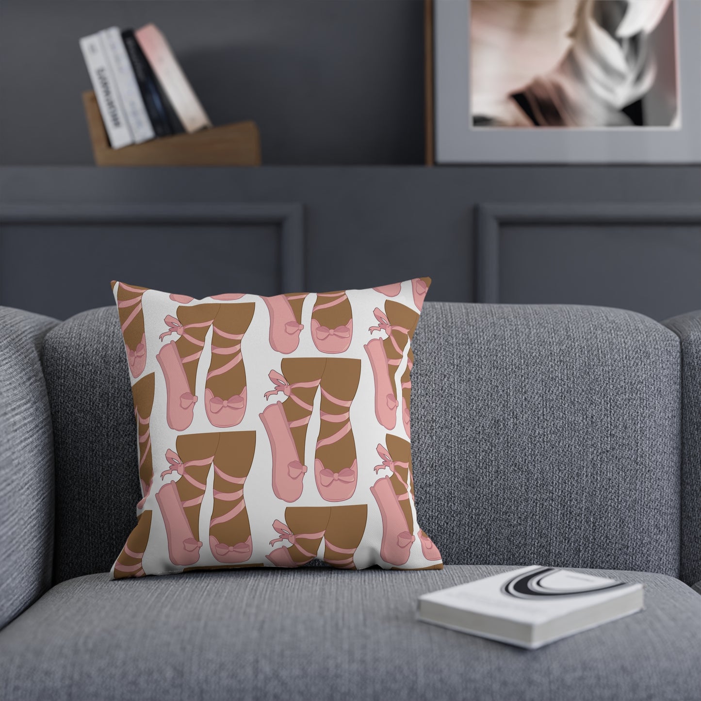 Ballet Shoes Square Pillow