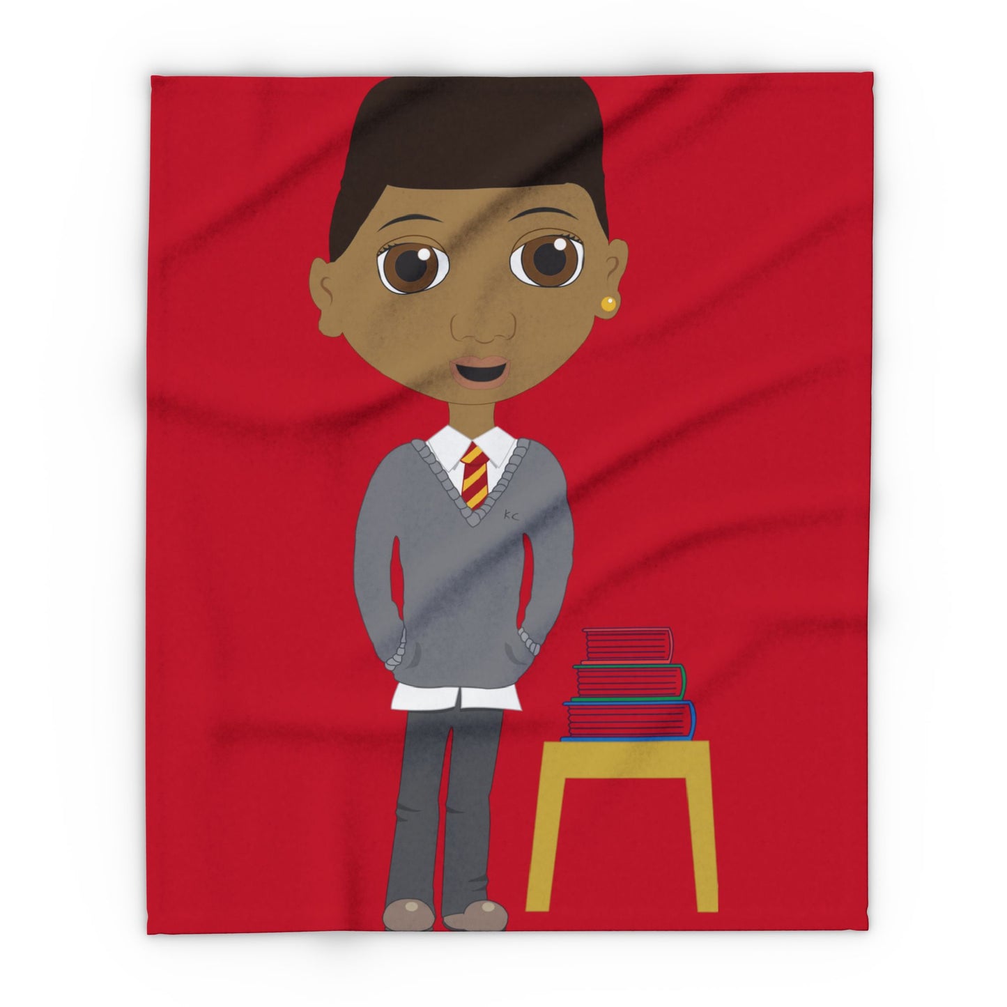 Bold School Boy Fleece Blanket – Fun & Stylish Design