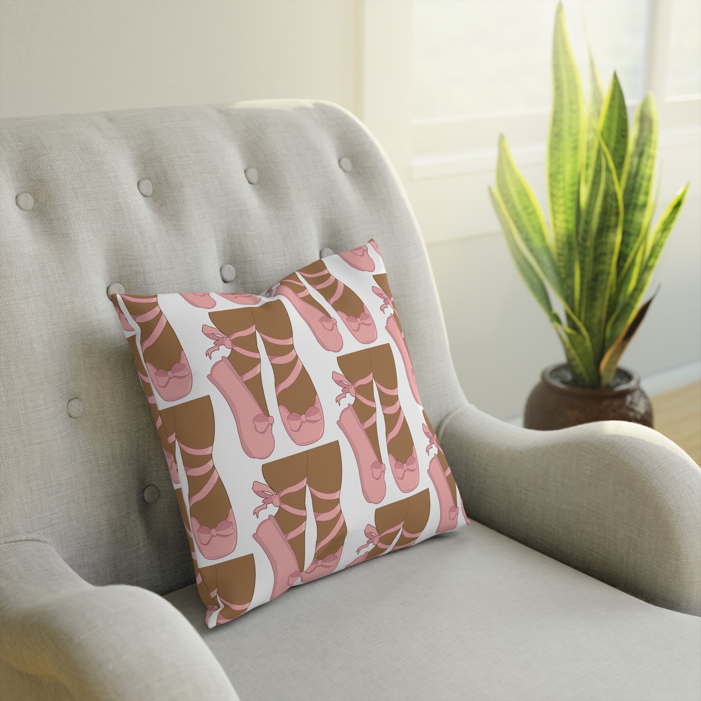 Ballet Shoes Square Pillow