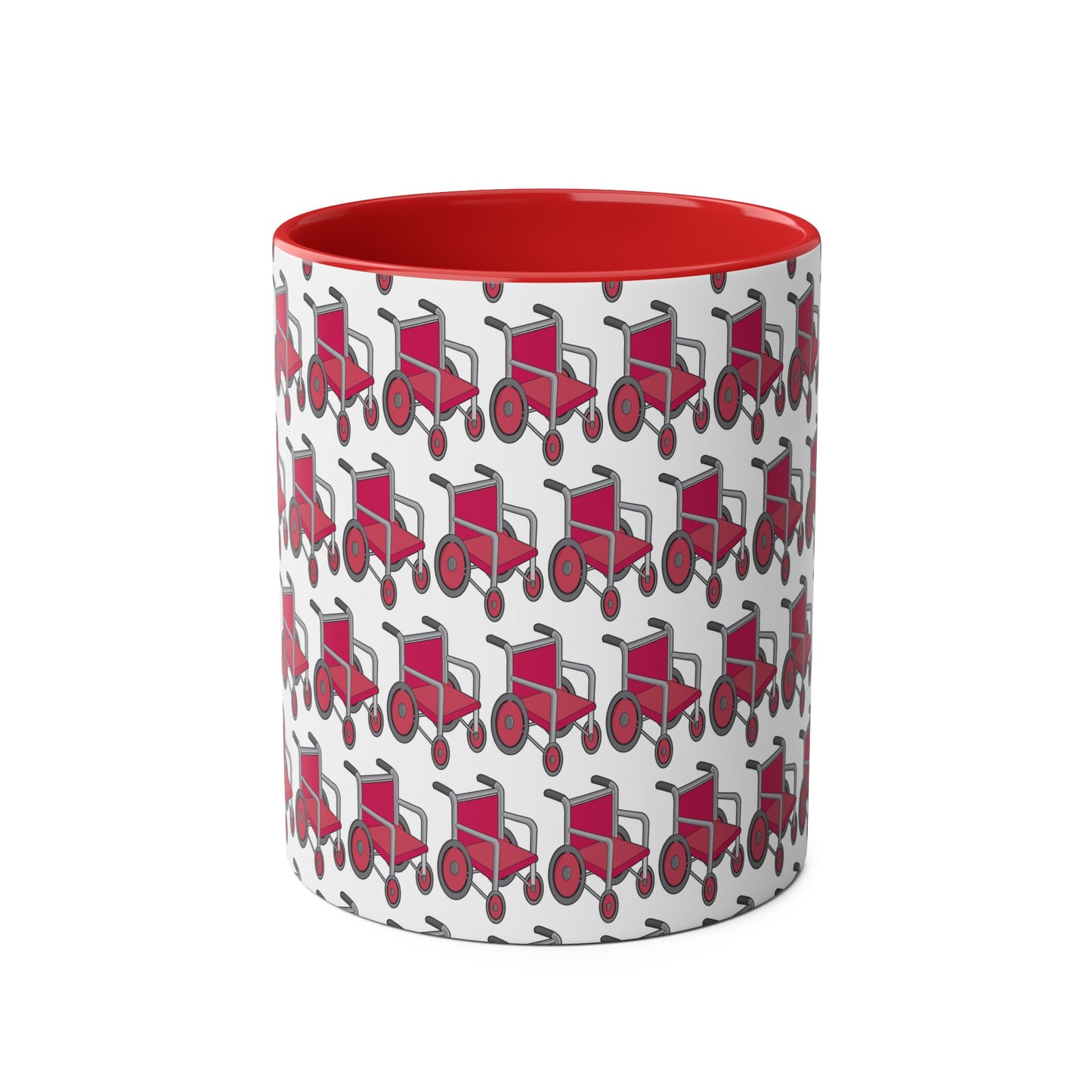 Pink Two-Tone Coffee Mugs, 11oz