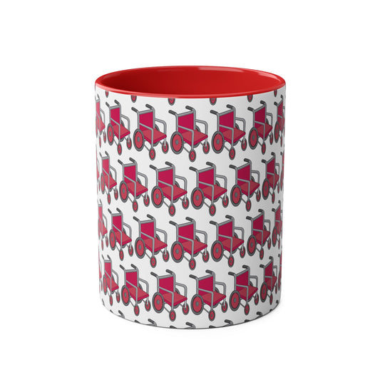 Pink Two-Tone Coffee Mugs, 11oz
