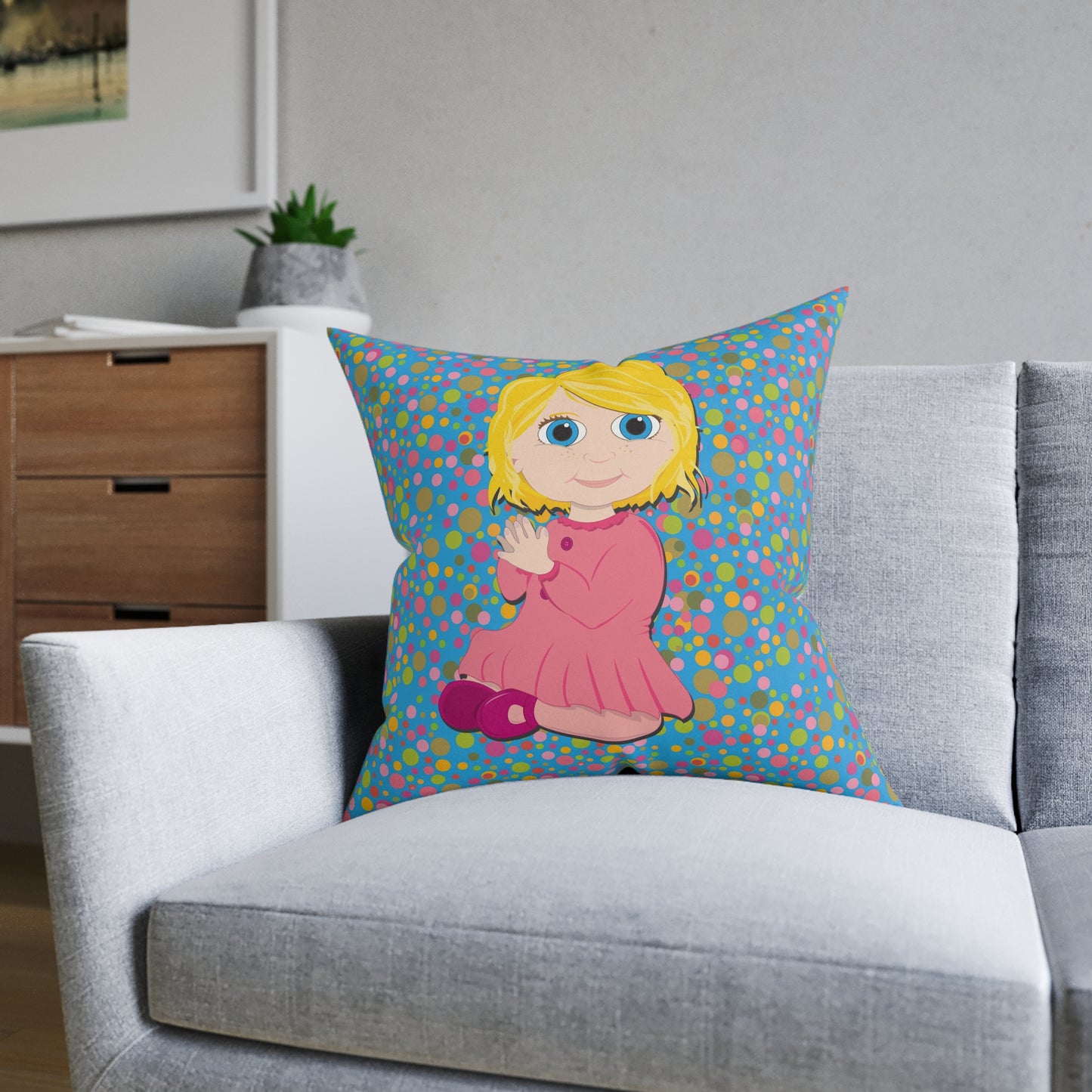 Copy of Blond Girl Square Pillow