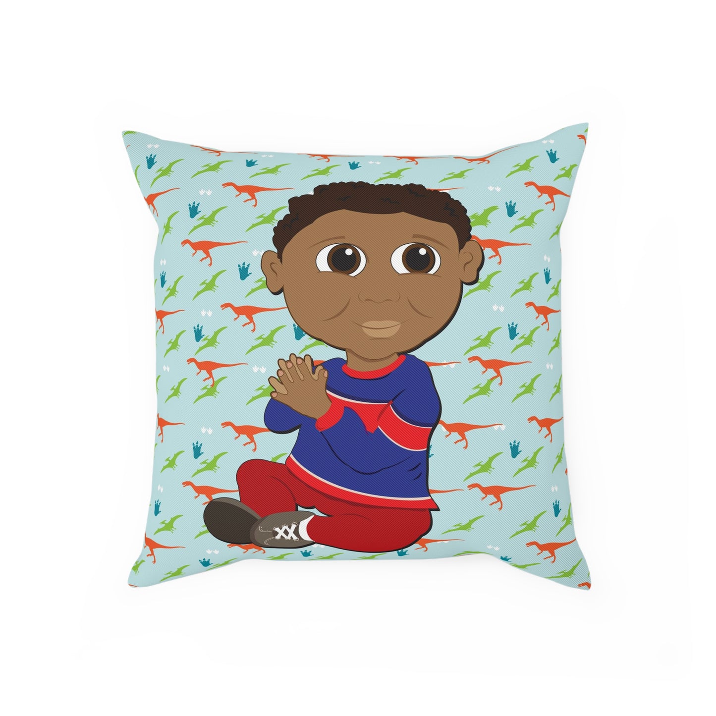 Dino Background Square Cushion