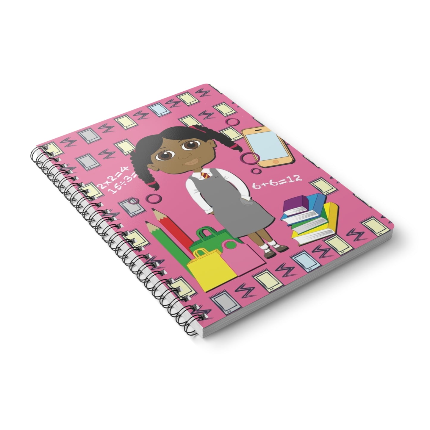 Black Girl Magic Wirobound Softcover Notebook, Size A5