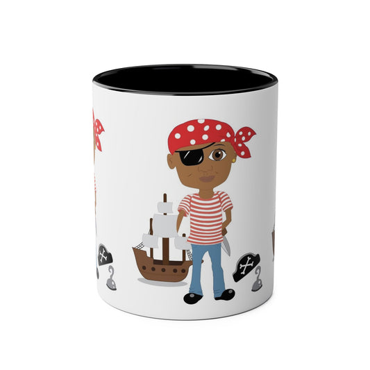 Pirate Two-Tone Coffee Mugs, 11oz