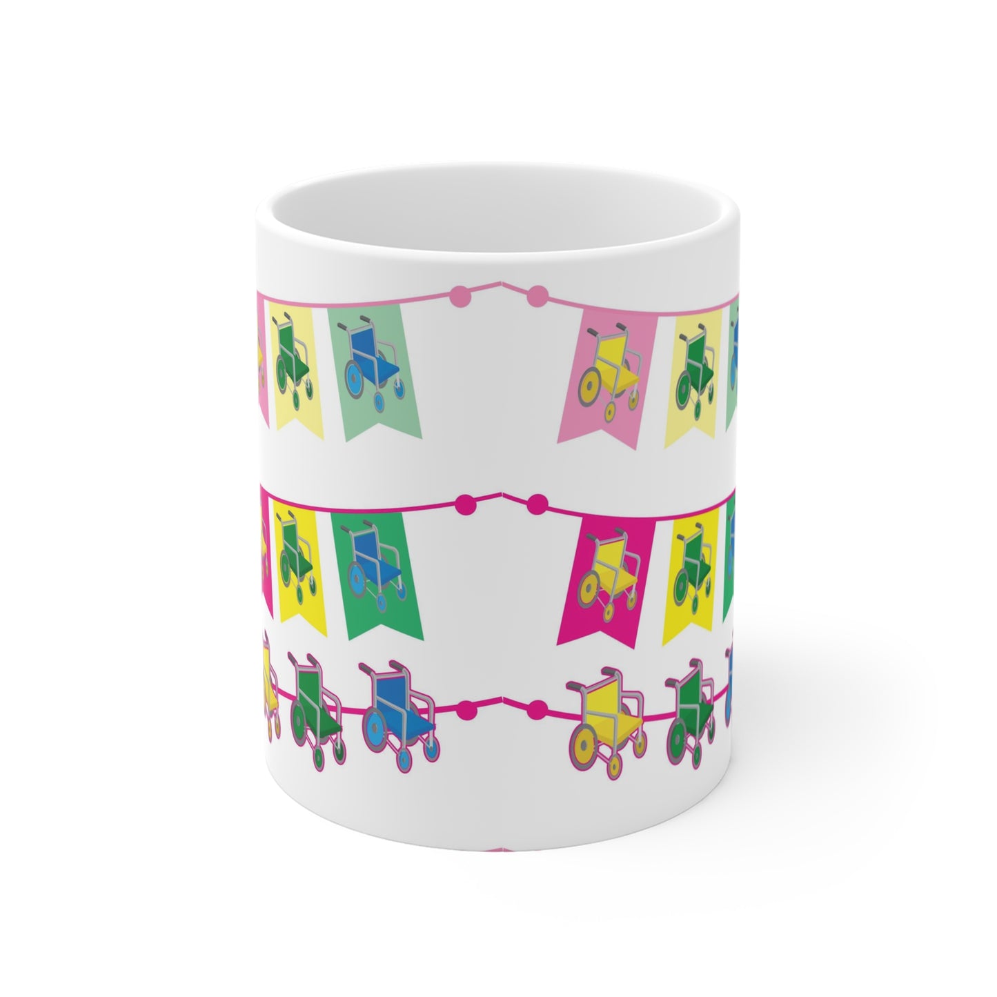 Wheelchair Bunting Mug 11oz