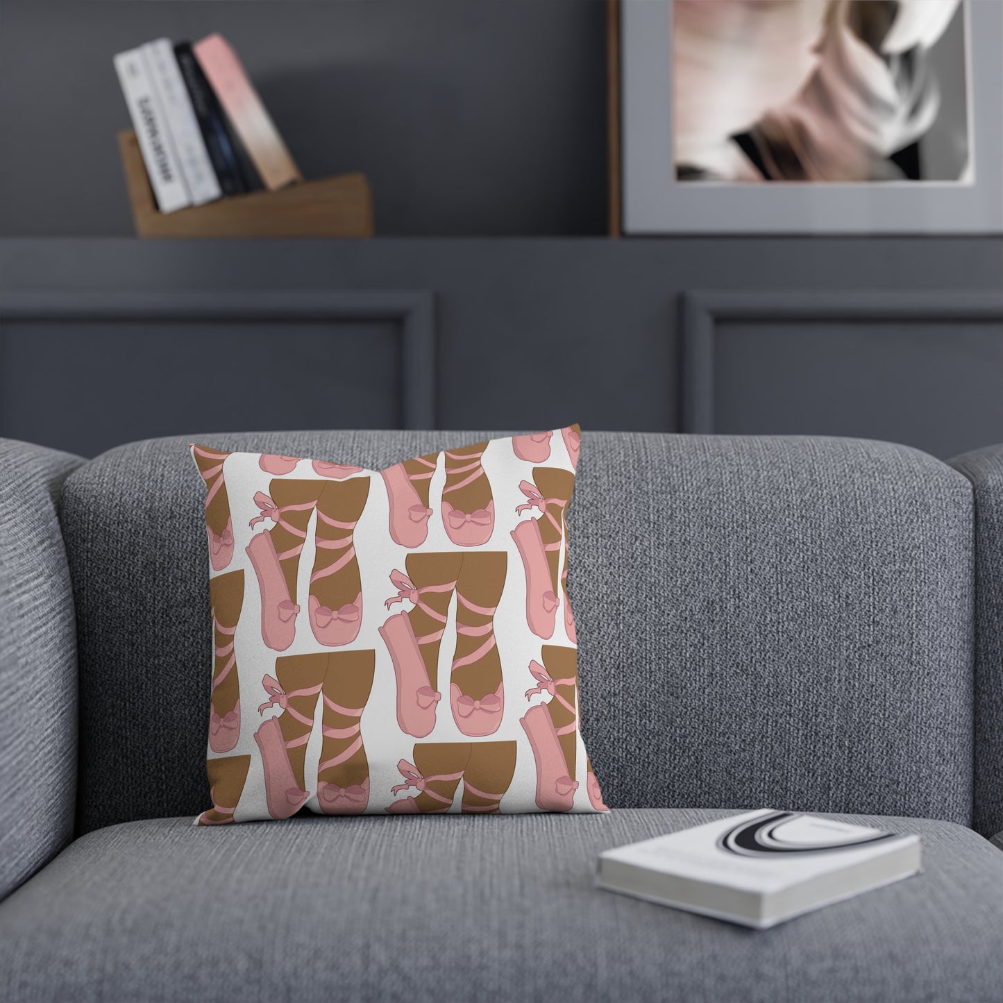 Ballet Shoes Square Pillow
