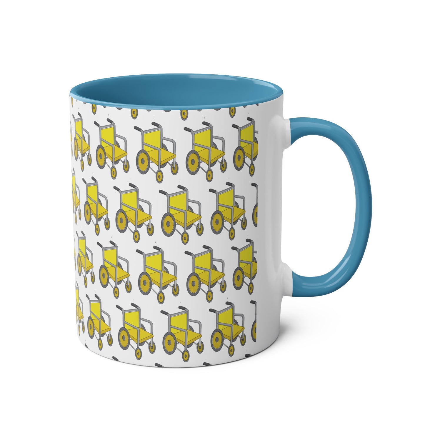 Yellow Two-Tone Coffee Mugs, 11oz