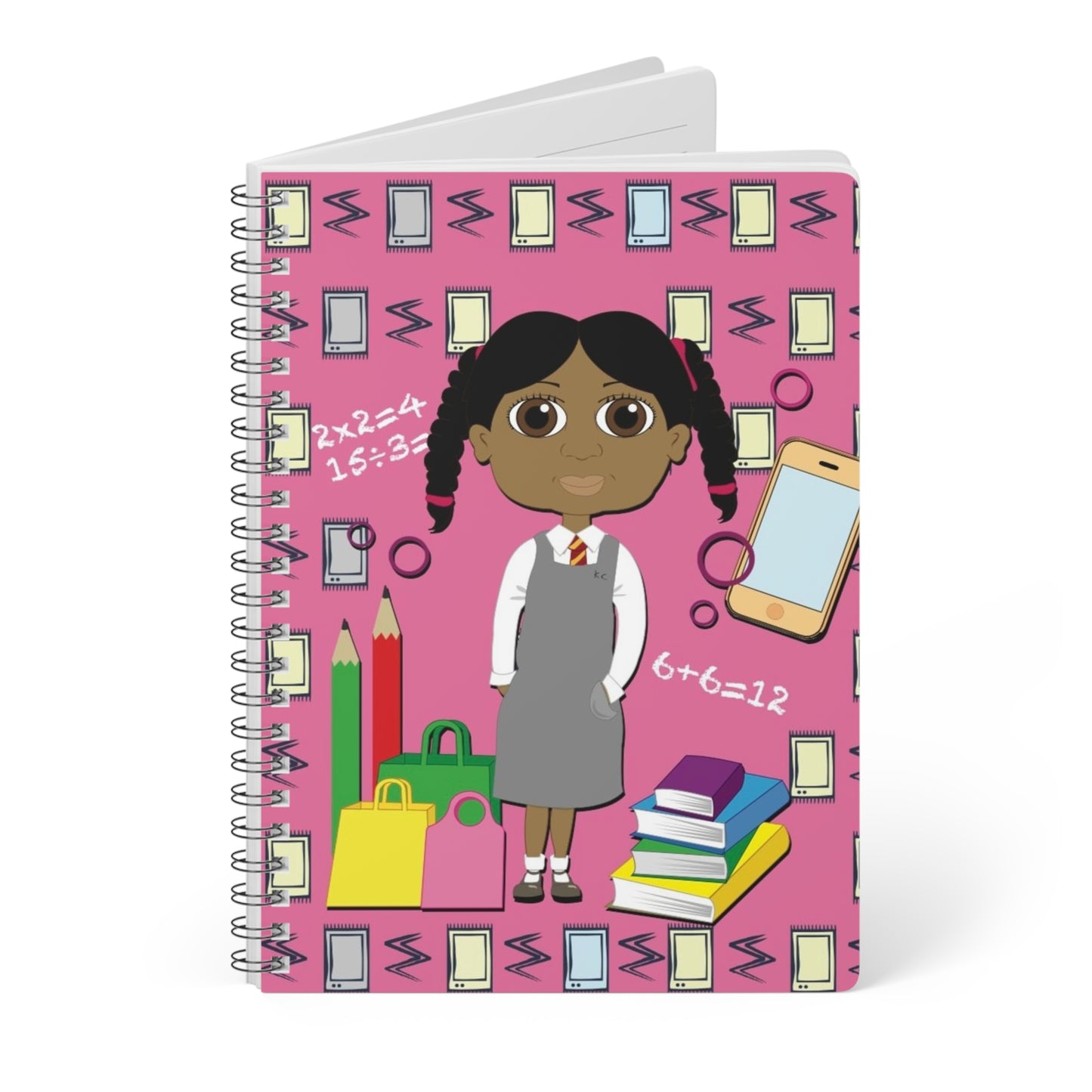 Black Girl Magic Wirobound Softcover Notebook, Size A5