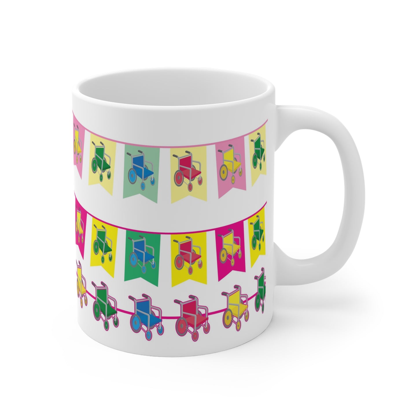 Wheelchair Bunting Mug 11oz