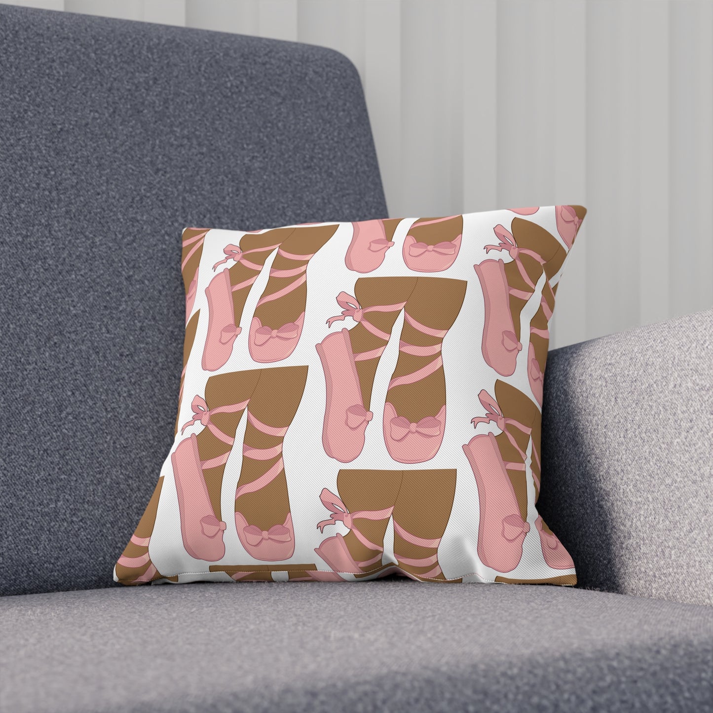 Ballet Shoes Square Pillow