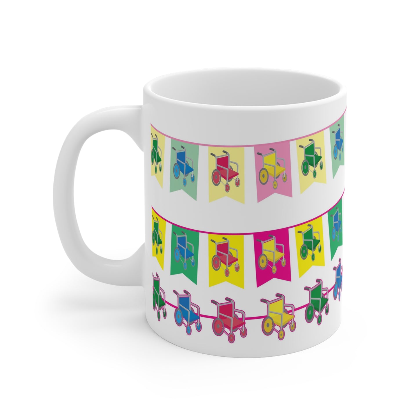 Wheelchair Bunting Mug 11oz