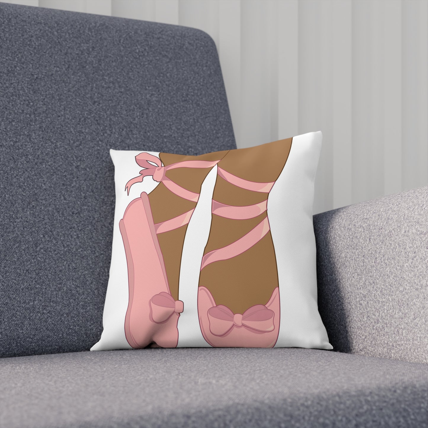 Ebony Ballerina Square Pillow