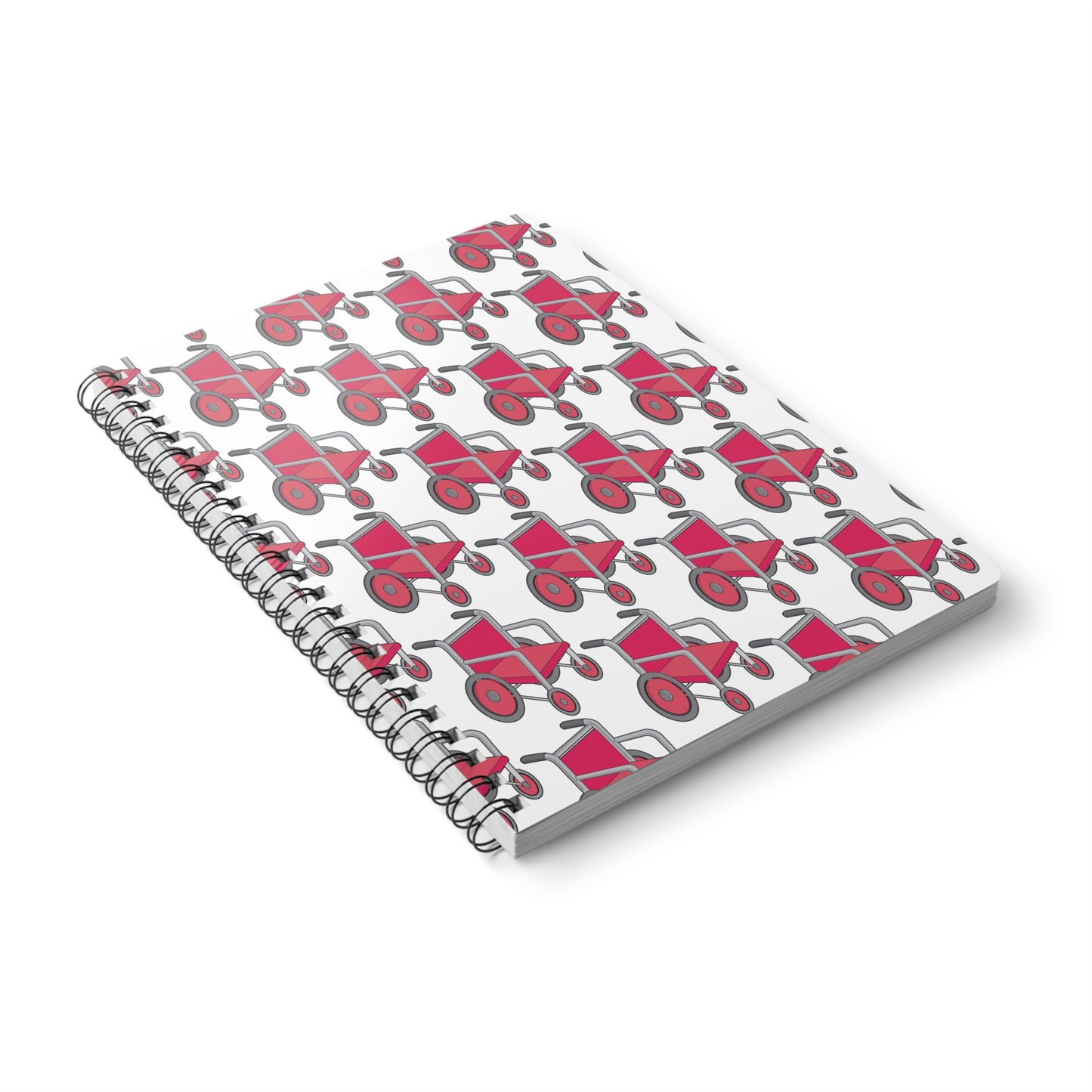 Pink Wheelchair Wirobound Softcover Notebook, Size A5