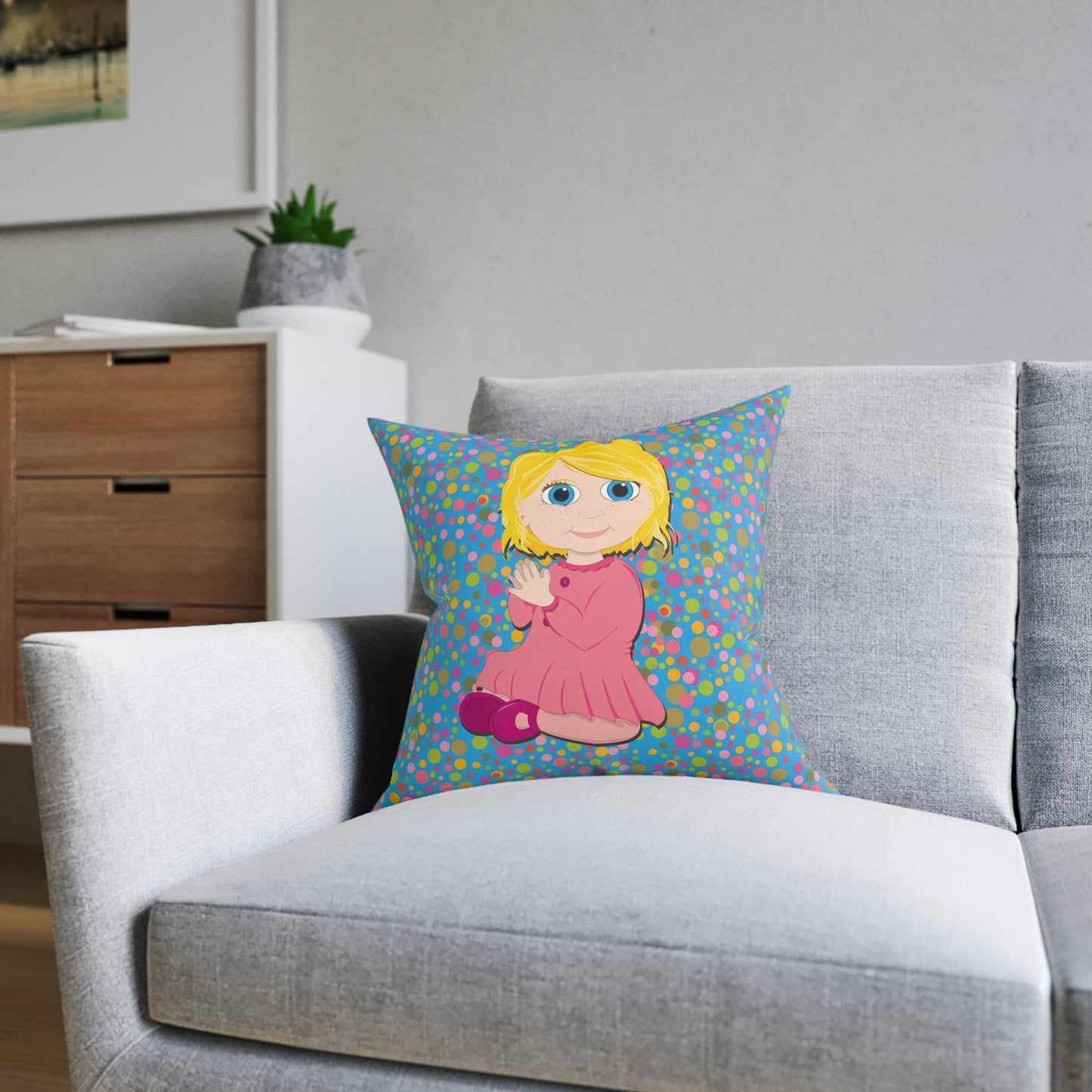 Copy of Blond Girl Square Pillow