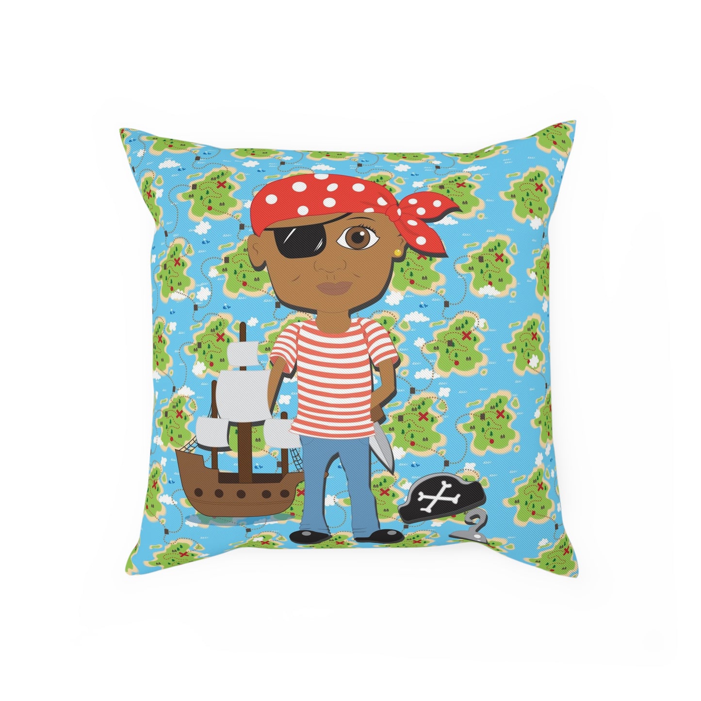 Pirate Square Pillow