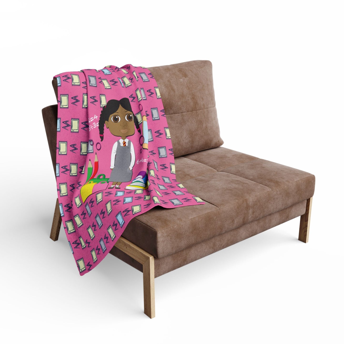 School Life in Colour Fleece Blanket