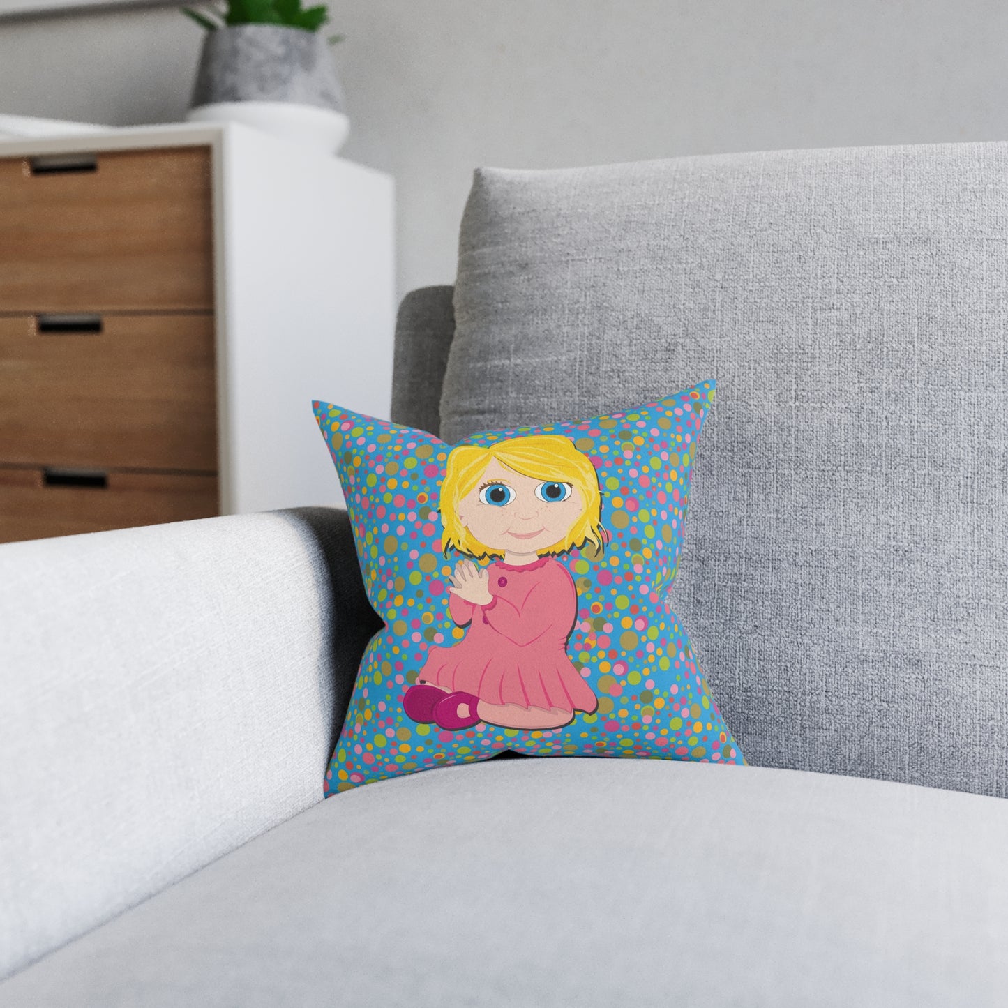 Copy of Blond Girl Square Pillow